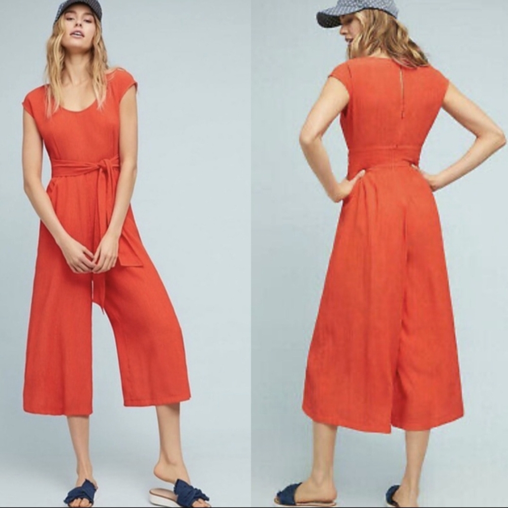 Anthropologie Abby Wide-leg Jumpsuit size 0